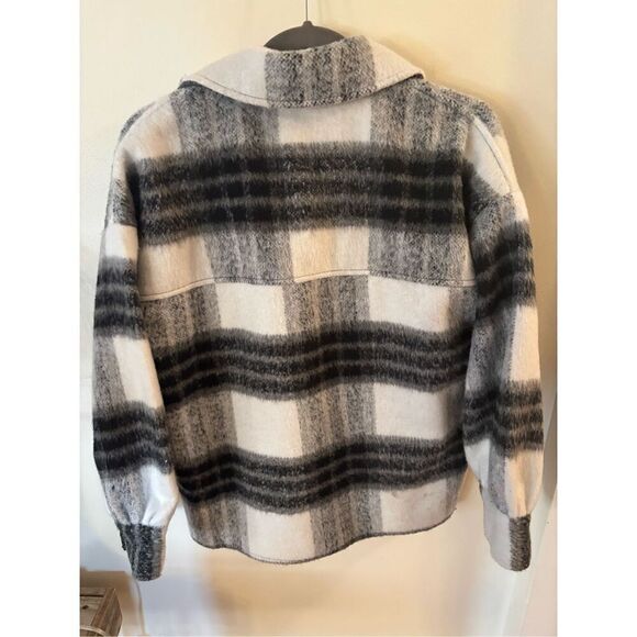 Violet Plaid Shacket - Picture 3 of 3